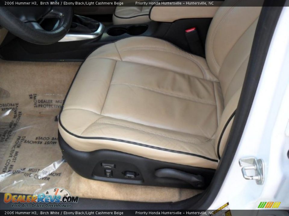 2006 Hummer H3 Birch White / Ebony Black/Light Cashmere Beige Photo #9