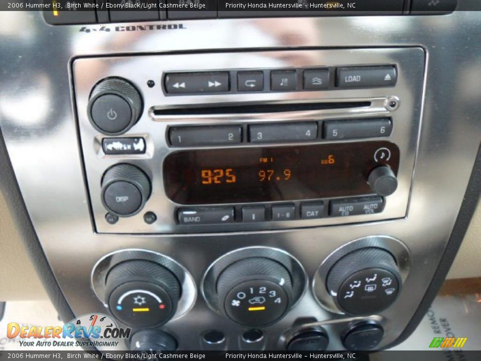 2006 Hummer H3 Birch White / Ebony Black/Light Cashmere Beige Photo #12