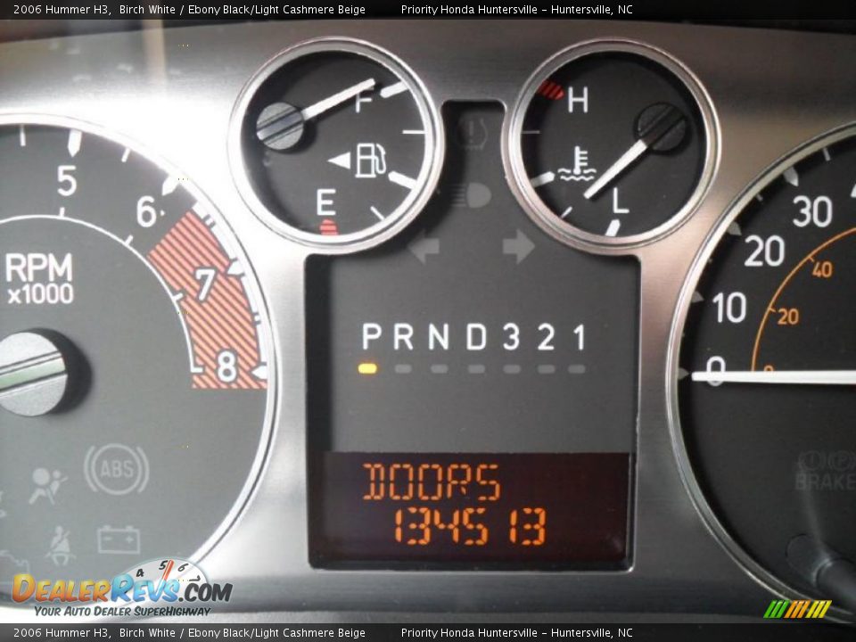 2006 Hummer H3 Birch White / Ebony Black/Light Cashmere Beige Photo #13
