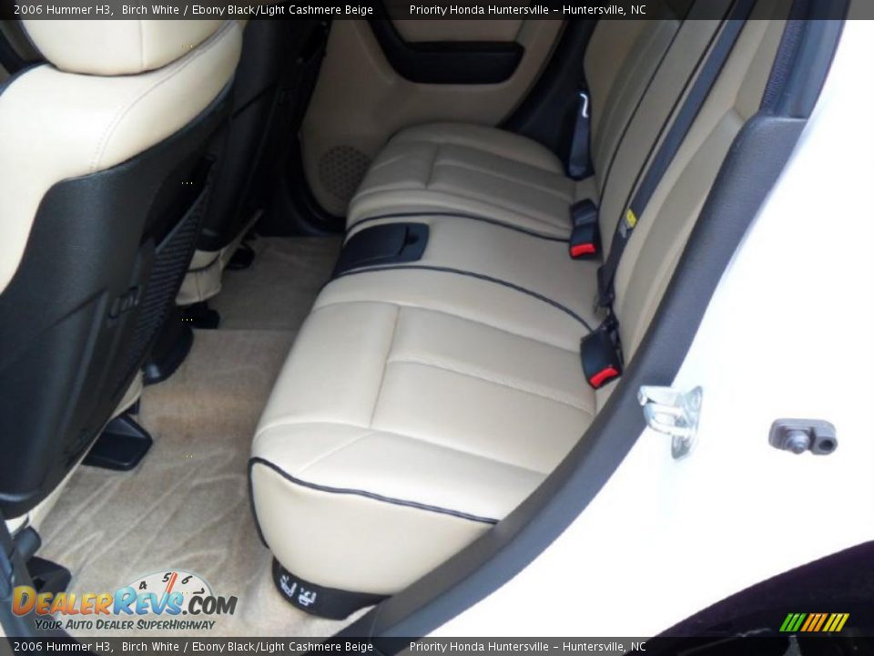 2006 Hummer H3 Birch White / Ebony Black/Light Cashmere Beige Photo #14