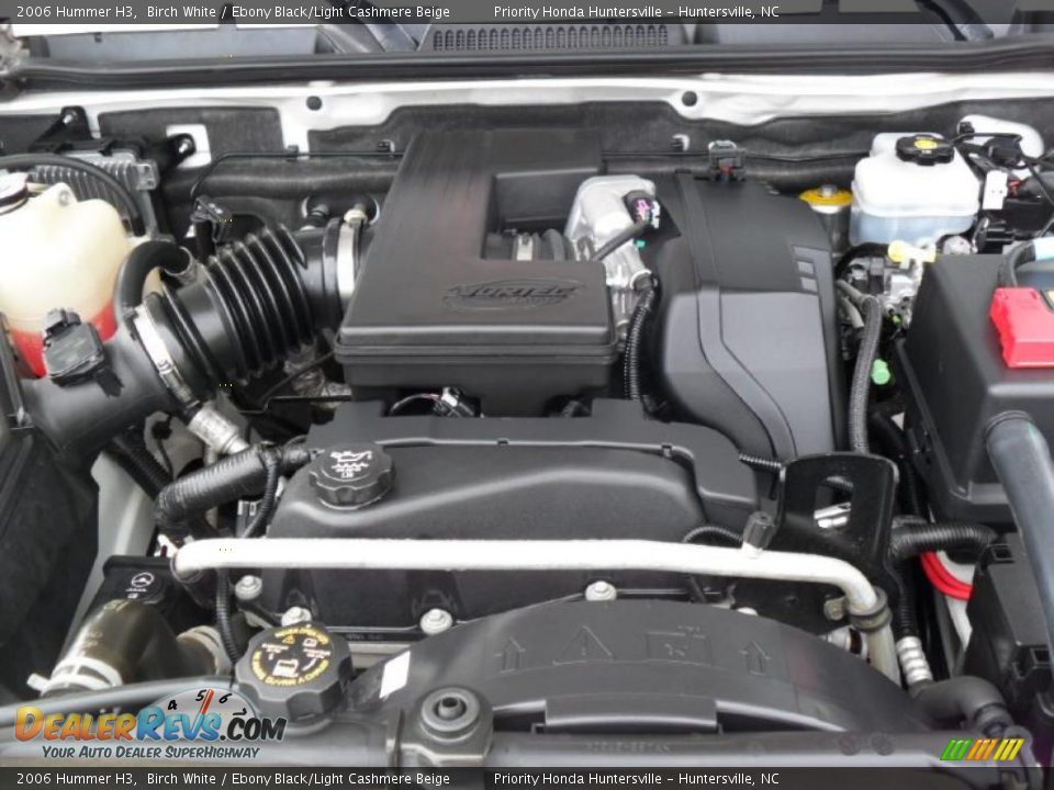 2006 Hummer H3 Birch White / Ebony Black/Light Cashmere Beige Photo #23