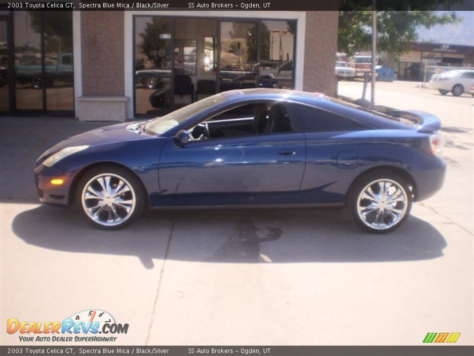 2003 Toyota Celica GT Spectra Blue Mica / Black/Silver Photo #1