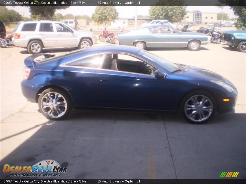 2003 Toyota Celica GT Spectra Blue Mica / Black/Silver Photo #4