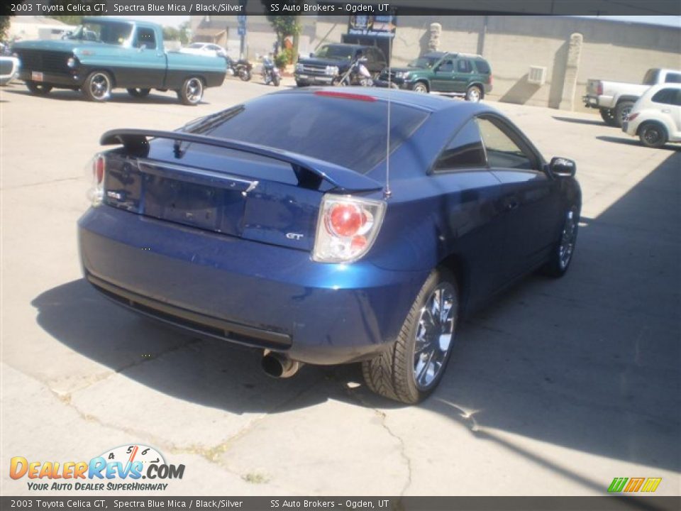 2003 Toyota Celica GT Spectra Blue Mica / Black/Silver Photo #5