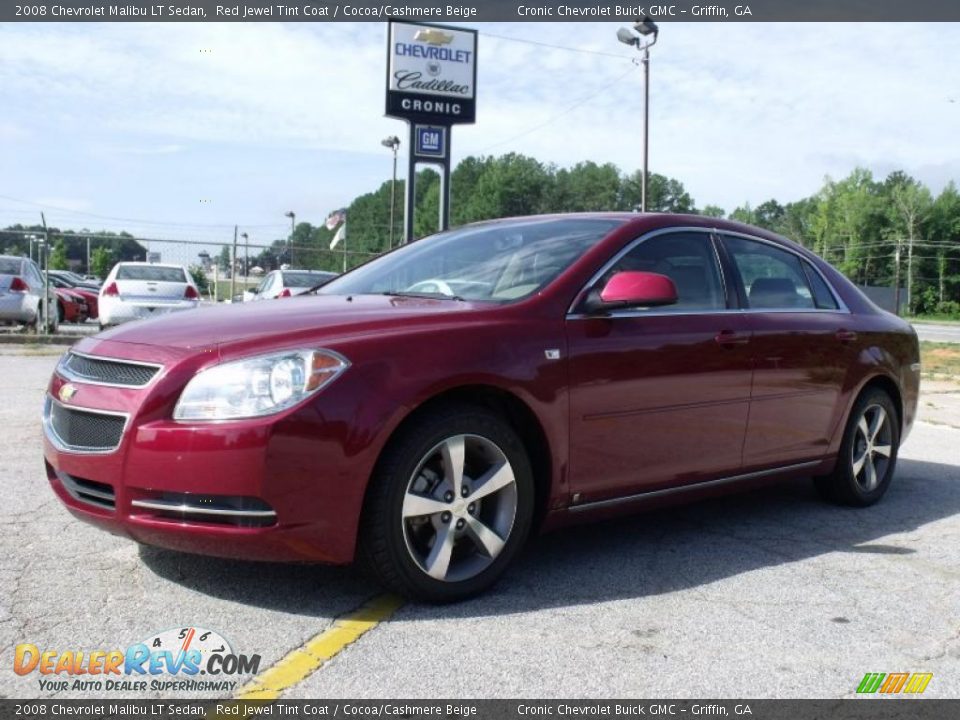 2008 Chevrolet Malibu LT Sedan Red Jewel Tint Coat / Cocoa/Cashmere Beige Photo #1