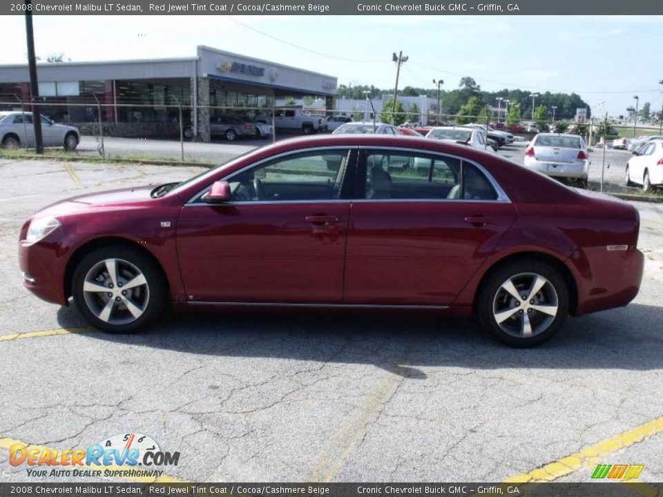 2008 Chevrolet Malibu LT Sedan Red Jewel Tint Coat / Cocoa/Cashmere Beige Photo #2
