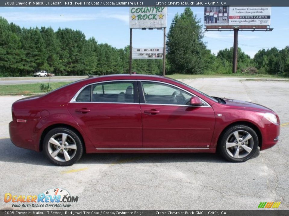 2008 Chevrolet Malibu LT Sedan Red Jewel Tint Coat / Cocoa/Cashmere Beige Photo #6