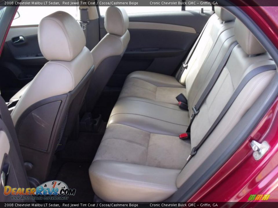 2008 Chevrolet Malibu LT Sedan Red Jewel Tint Coat / Cocoa/Cashmere Beige Photo #12