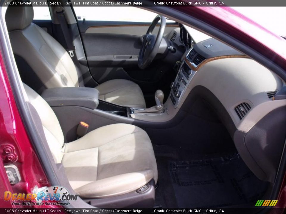 2008 Chevrolet Malibu LT Sedan Red Jewel Tint Coat / Cocoa/Cashmere Beige Photo #14