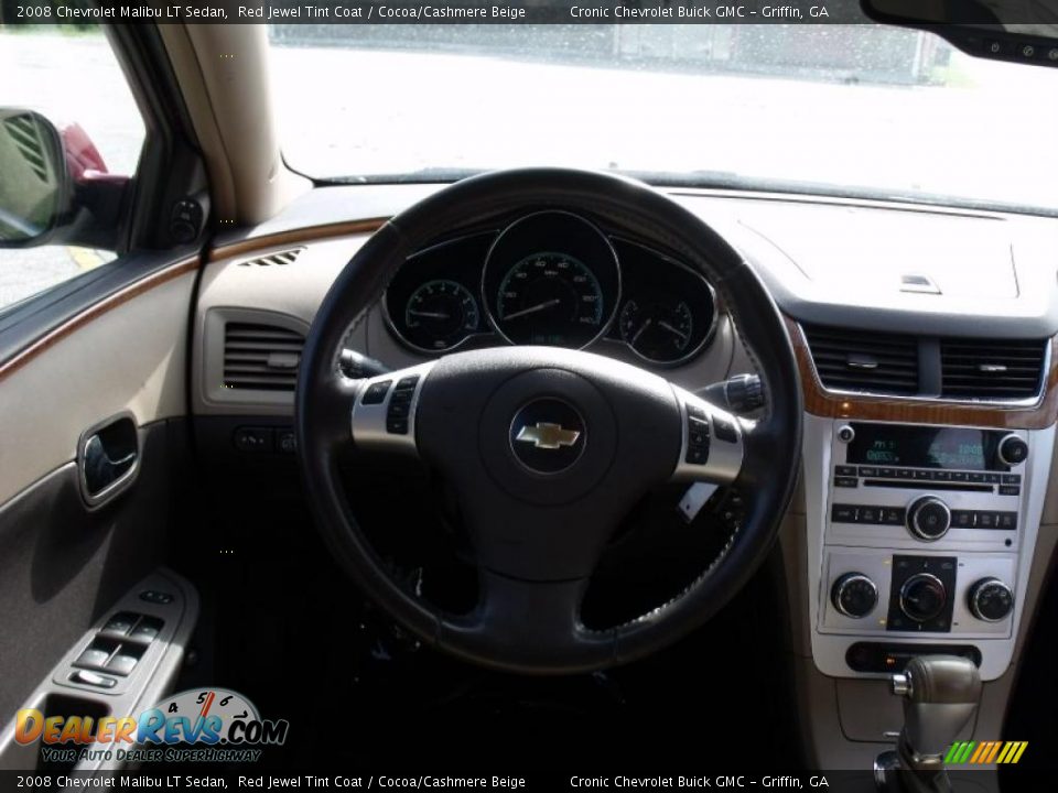 2008 Chevrolet Malibu LT Sedan Red Jewel Tint Coat / Cocoa/Cashmere Beige Photo #18