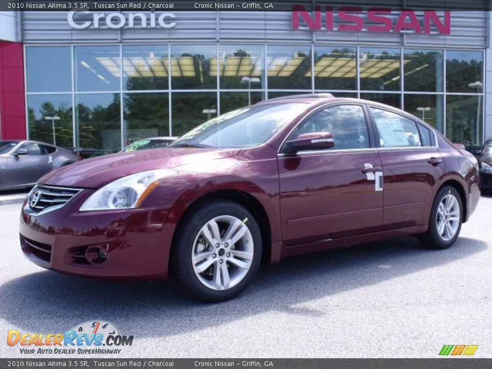 2010 Nissan Altima 3.5 SR Tuscan Sun Red / Charcoal Photo #1