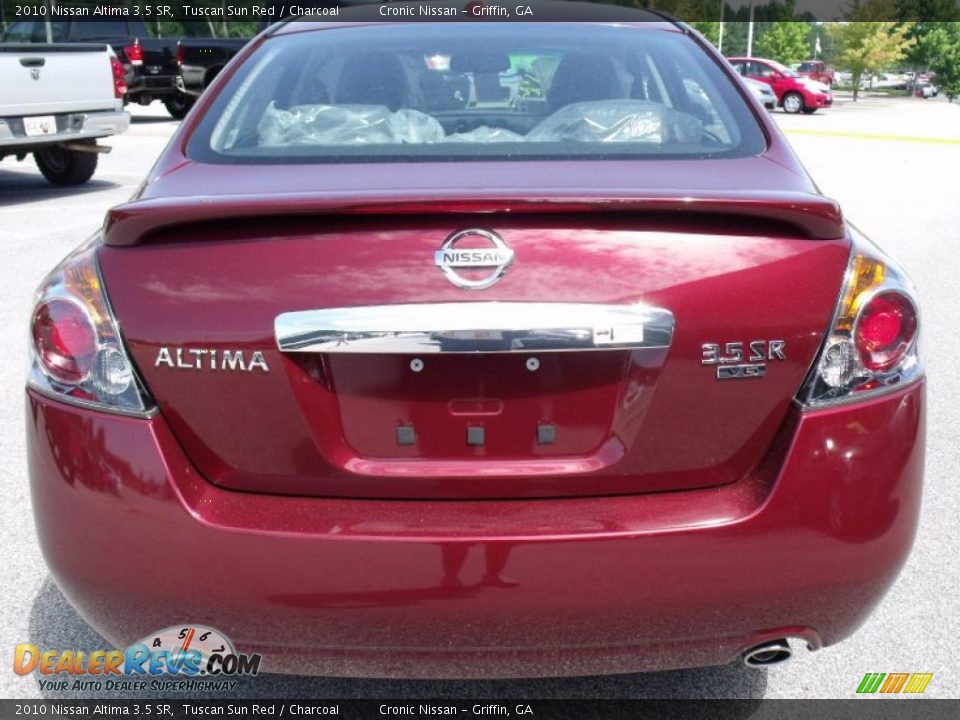 2010 Nissan Altima 3.5 SR Tuscan Sun Red / Charcoal Photo #4