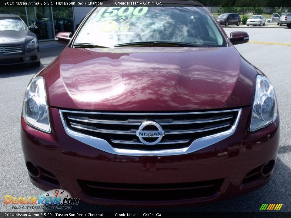 2010 Nissan Altima 3.5 SR Tuscan Sun Red / Charcoal Photo #8