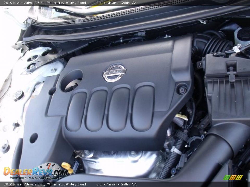 2010 Nissan Altima 2.5 SL Winter Frost White / Blond Photo #10