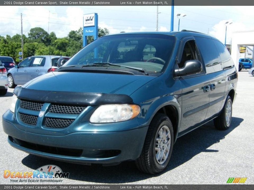 2001 Dodge Grand Caravan Sport Shale Green Metallic / Sandstone Photo #1