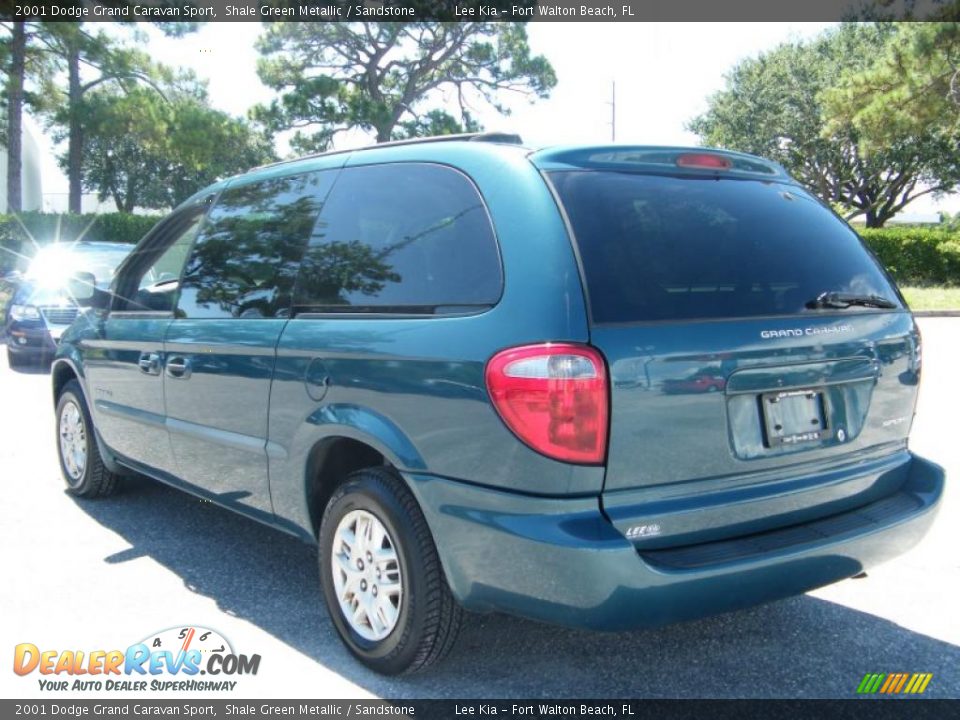 2001 Dodge Grand Caravan Sport Shale Green Metallic / Sandstone Photo #3