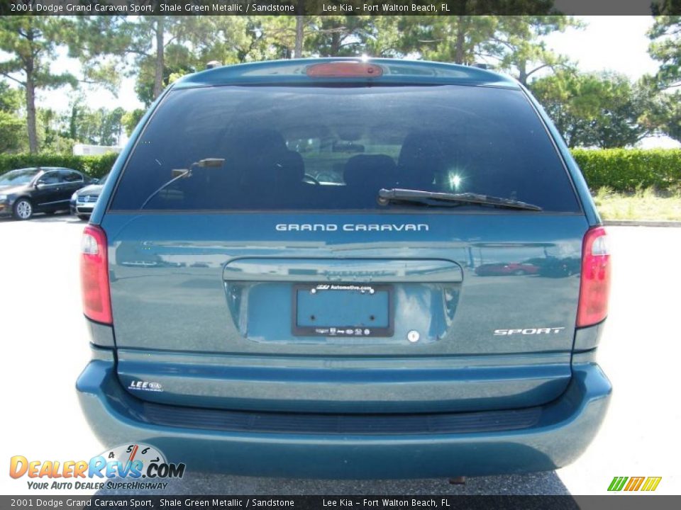 2001 Dodge Grand Caravan Sport Shale Green Metallic / Sandstone Photo #4