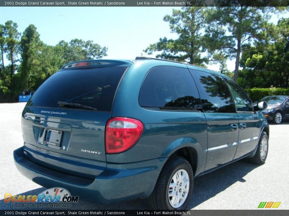 2001 Dodge Grand Caravan Sport Shale Green Metallic / Sandstone Photo #5