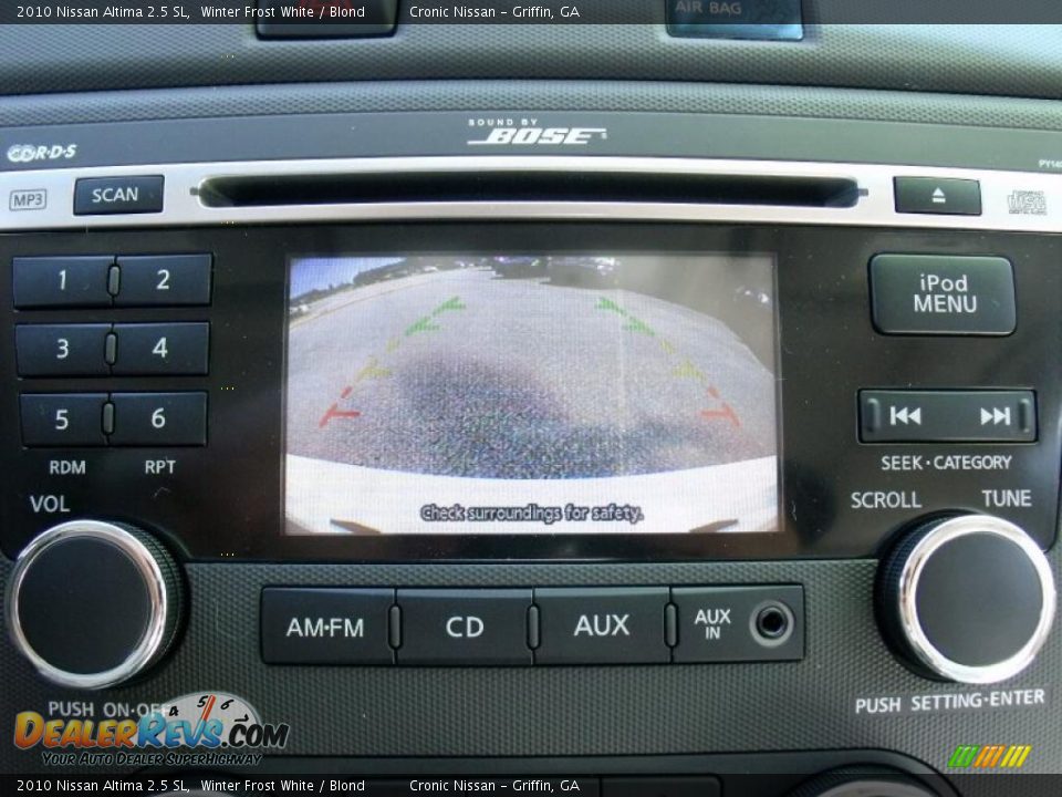 2010 Nissan Altima 2.5 SL Winter Frost White / Blond Photo #16