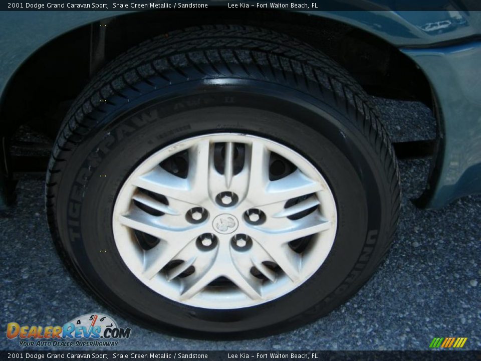 2001 Dodge Grand Caravan Sport Shale Green Metallic / Sandstone Photo #11