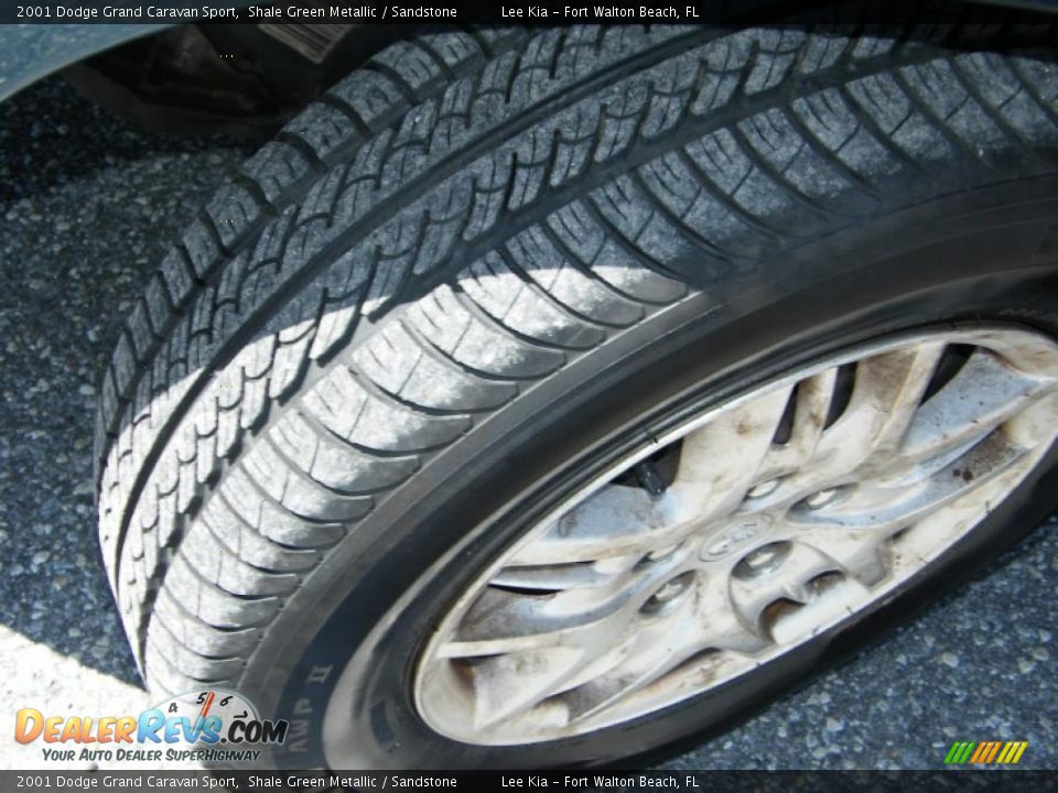 2001 Dodge Grand Caravan Sport Shale Green Metallic / Sandstone Photo #12