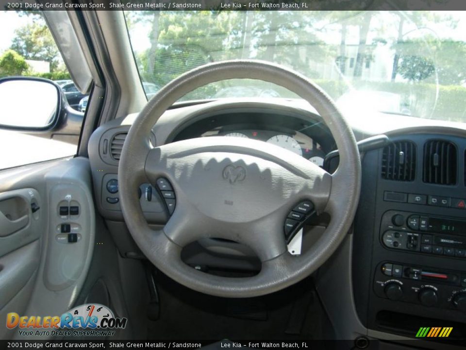 2001 Dodge Grand Caravan Sport Shale Green Metallic / Sandstone Photo #20