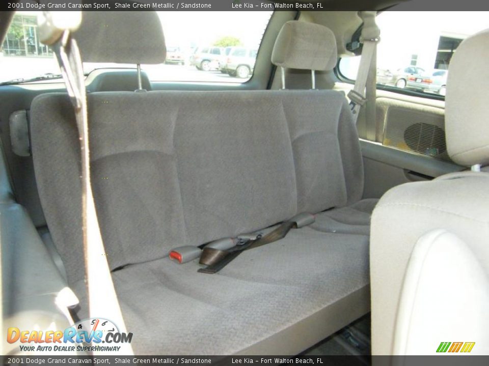 2001 Dodge Grand Caravan Sport Shale Green Metallic / Sandstone Photo #26