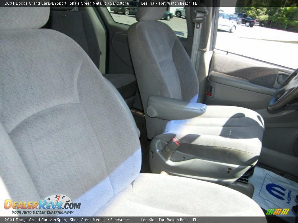 2001 Dodge Grand Caravan Sport Shale Green Metallic / Sandstone Photo #28