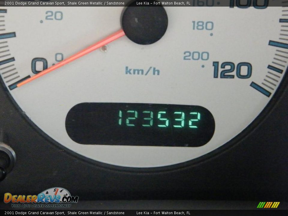 2001 Dodge Grand Caravan Sport Shale Green Metallic / Sandstone Photo #31