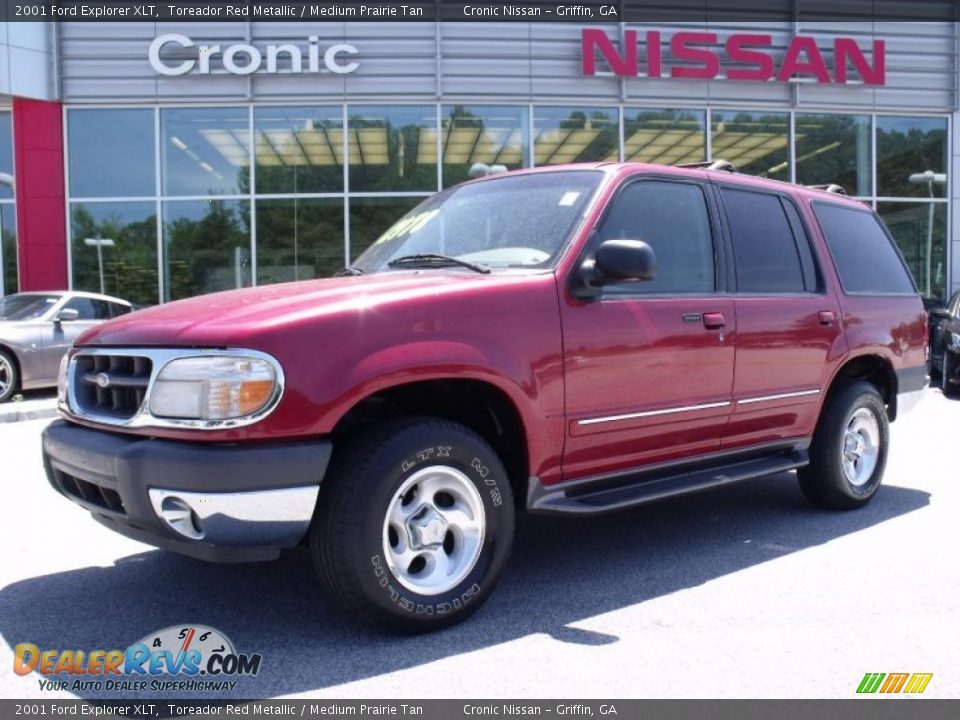 2001 Ford Explorer XLT Toreador Red Metallic / Medium Prairie Tan Photo #1