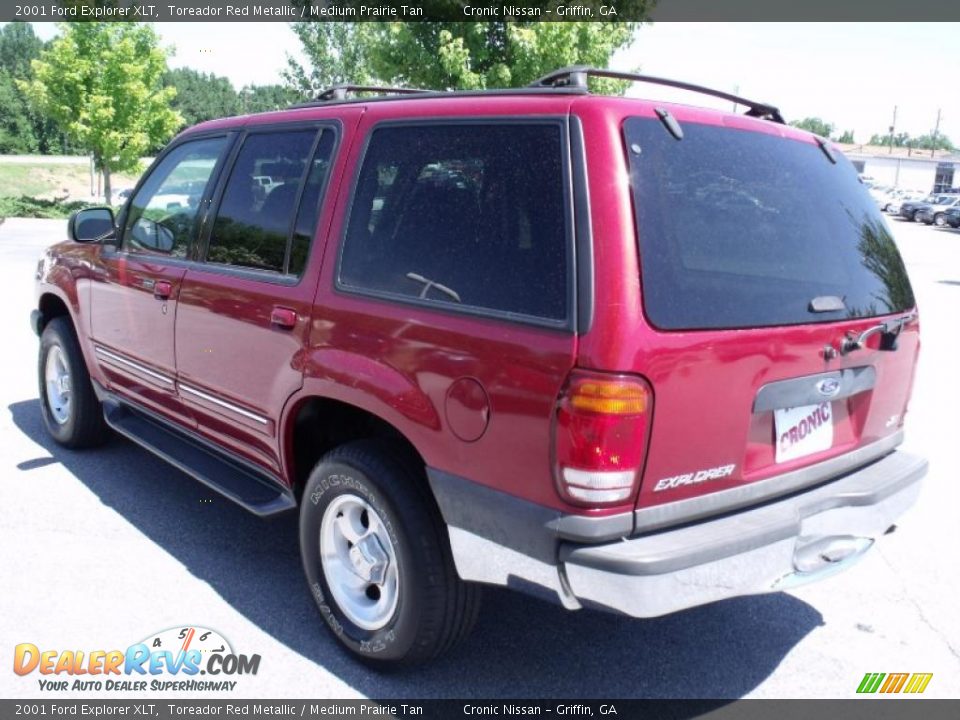 2001 Ford Explorer XLT Toreador Red Metallic / Medium Prairie Tan Photo #3
