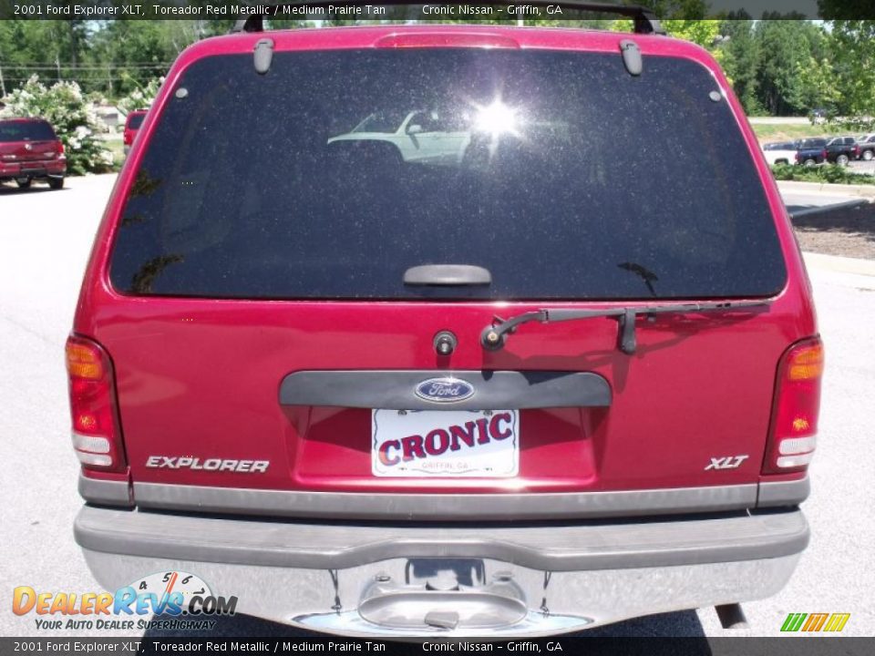 2001 Ford Explorer XLT Toreador Red Metallic / Medium Prairie Tan Photo #4