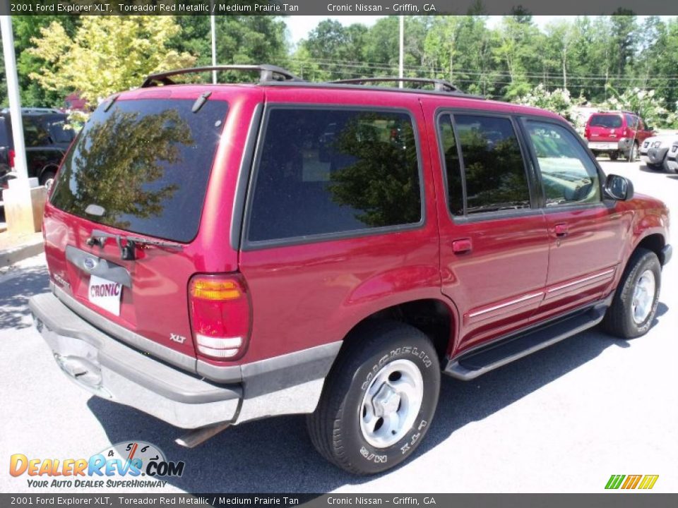 2001 Ford Explorer XLT Toreador Red Metallic / Medium Prairie Tan Photo #5