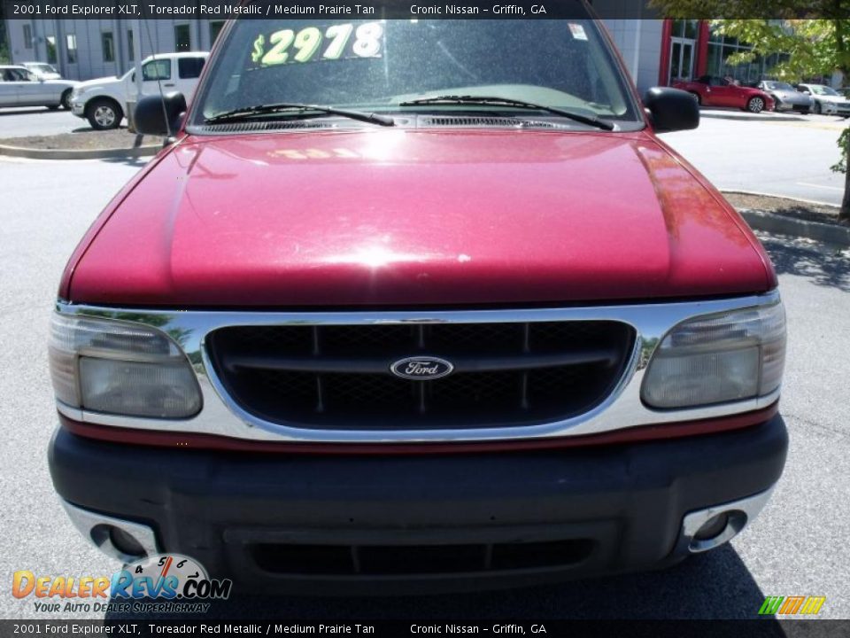 2001 Ford Explorer XLT Toreador Red Metallic / Medium Prairie Tan Photo #8