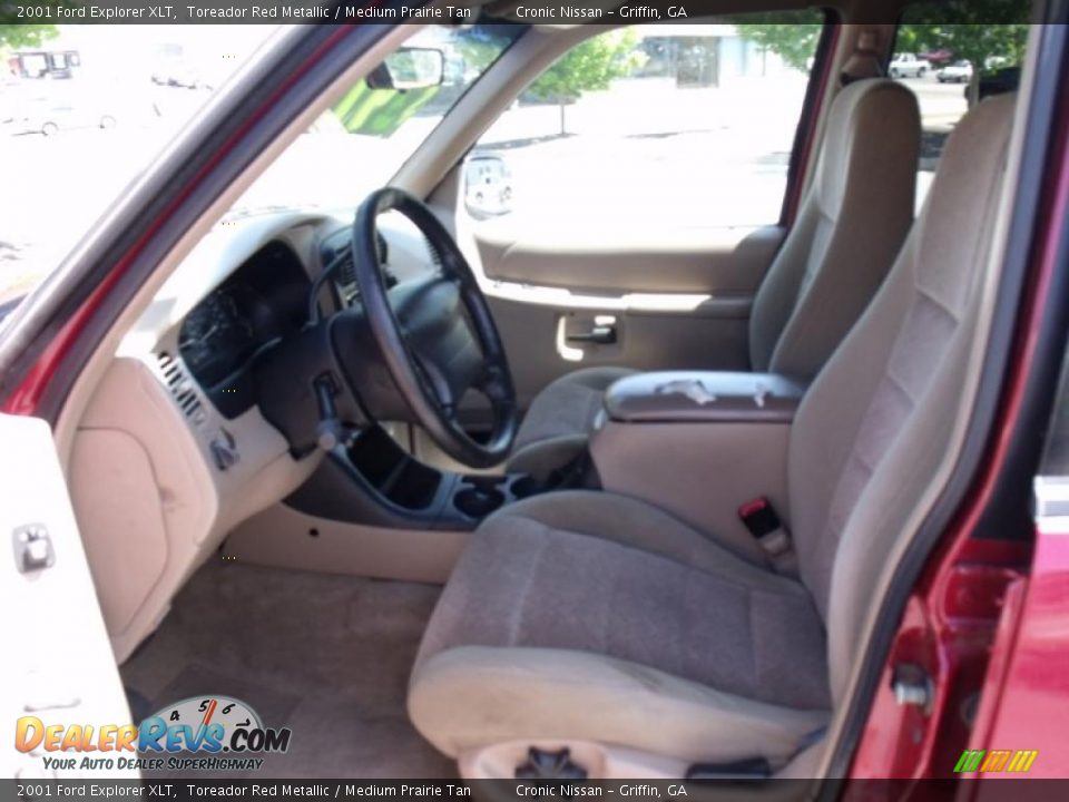 2001 Ford Explorer XLT Toreador Red Metallic / Medium Prairie Tan Photo #10
