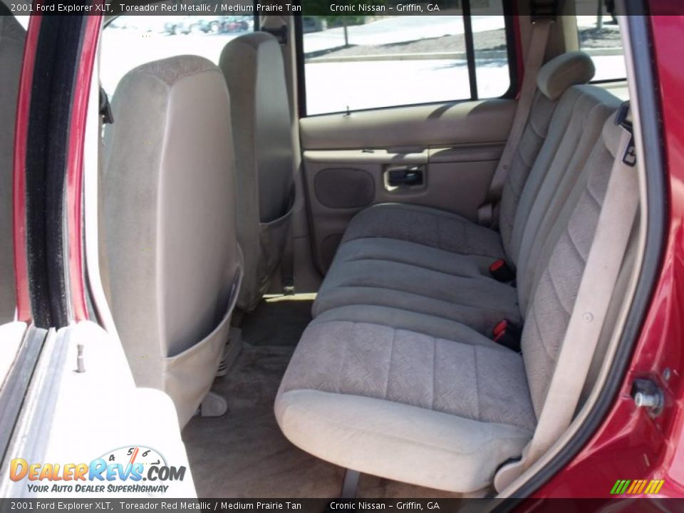 2001 Ford Explorer XLT Toreador Red Metallic / Medium Prairie Tan Photo #12