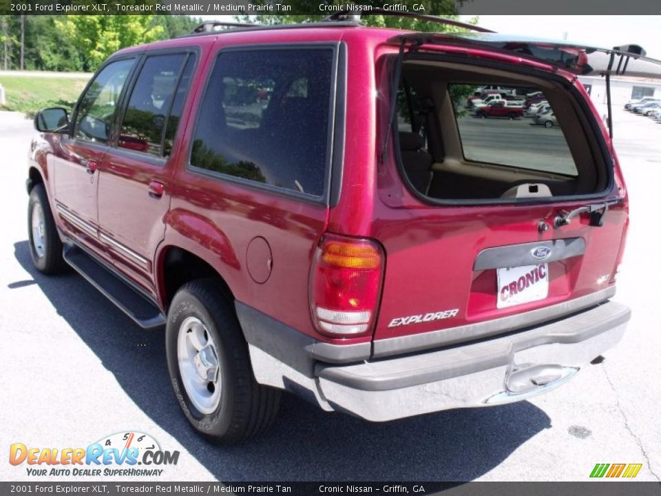 2001 Ford Explorer XLT Toreador Red Metallic / Medium Prairie Tan Photo #13