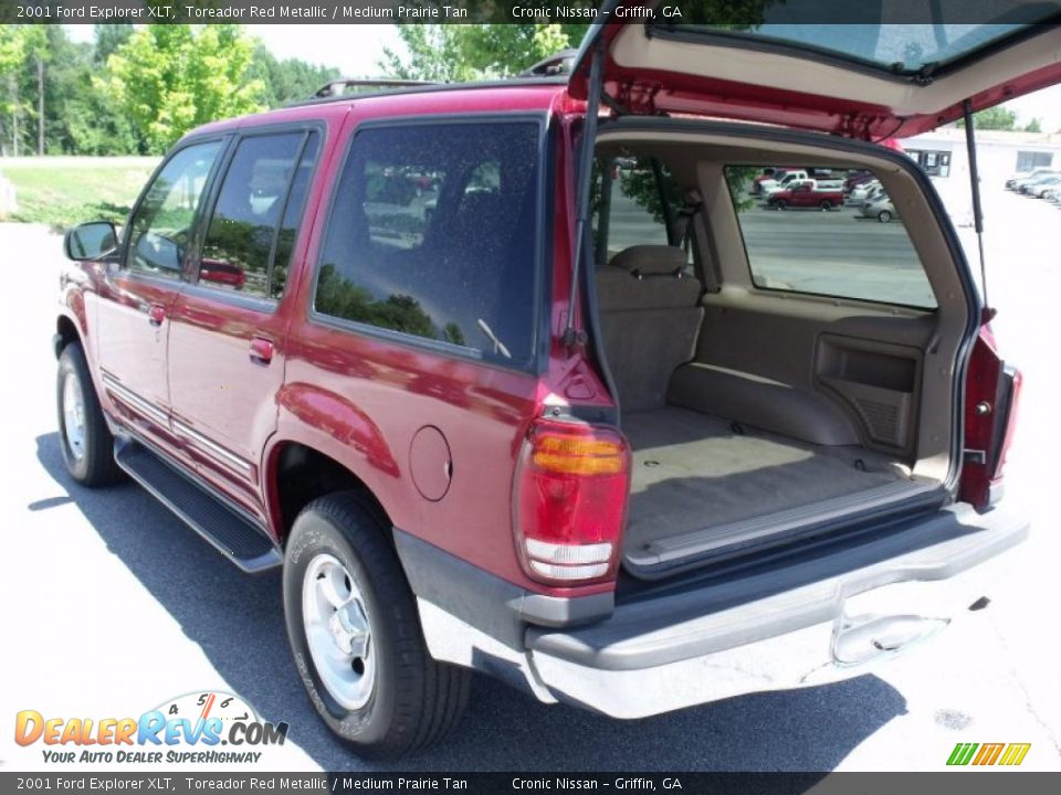 2001 Ford Explorer XLT Toreador Red Metallic / Medium Prairie Tan Photo #14
