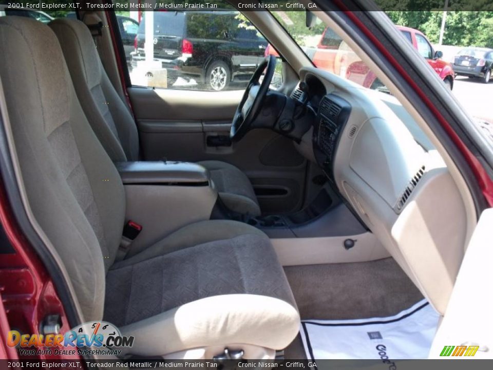 2001 Ford Explorer XLT Toreador Red Metallic / Medium Prairie Tan Photo #16