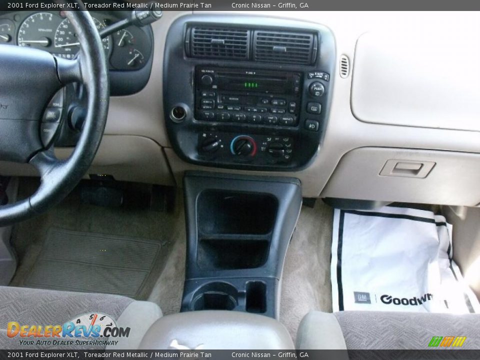 2001 Ford Explorer XLT Toreador Red Metallic / Medium Prairie Tan Photo #17
