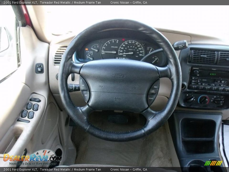 2001 Ford Explorer XLT Toreador Red Metallic / Medium Prairie Tan Photo #18