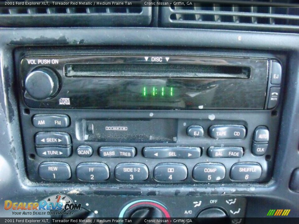 2001 Ford Explorer XLT Toreador Red Metallic / Medium Prairie Tan Photo #20