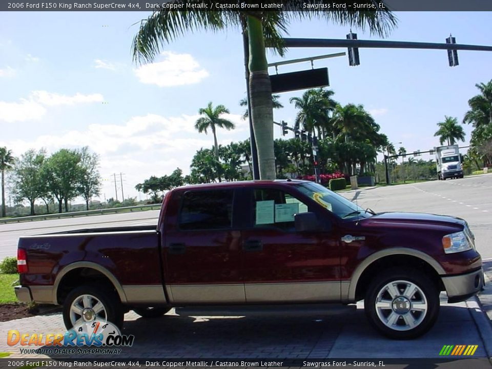 2006 Ford F150 King Ranch SuperCrew 4x4 Dark Copper Metallic / Castano Brown Leather Photo #2