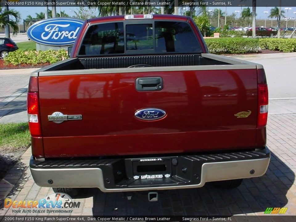 2006 Ford F150 King Ranch SuperCrew 4x4 Dark Copper Metallic / Castano Brown Leather Photo #4