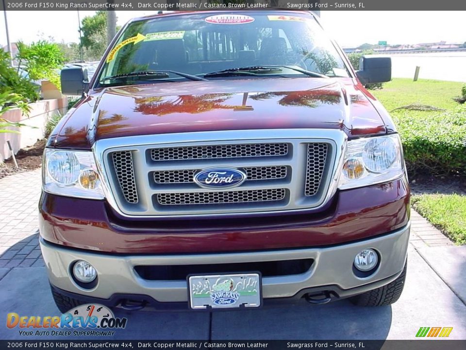 2006 Ford F150 King Ranch SuperCrew 4x4 Dark Copper Metallic / Castano Brown Leather Photo #9