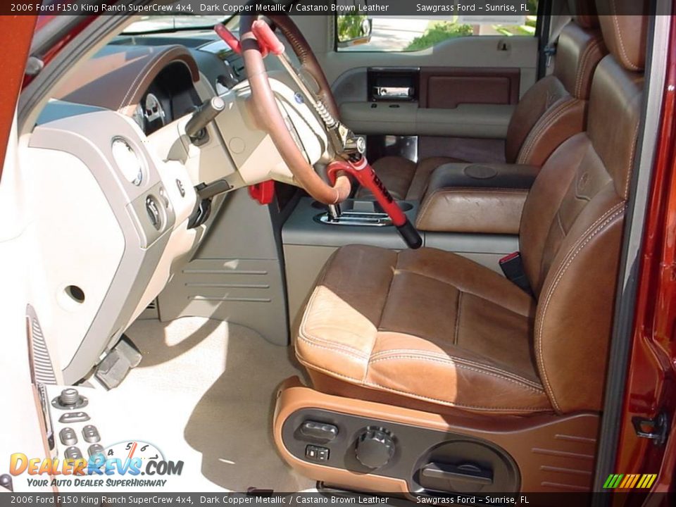 2006 Ford F150 King Ranch SuperCrew 4x4 Dark Copper Metallic / Castano Brown Leather Photo #10