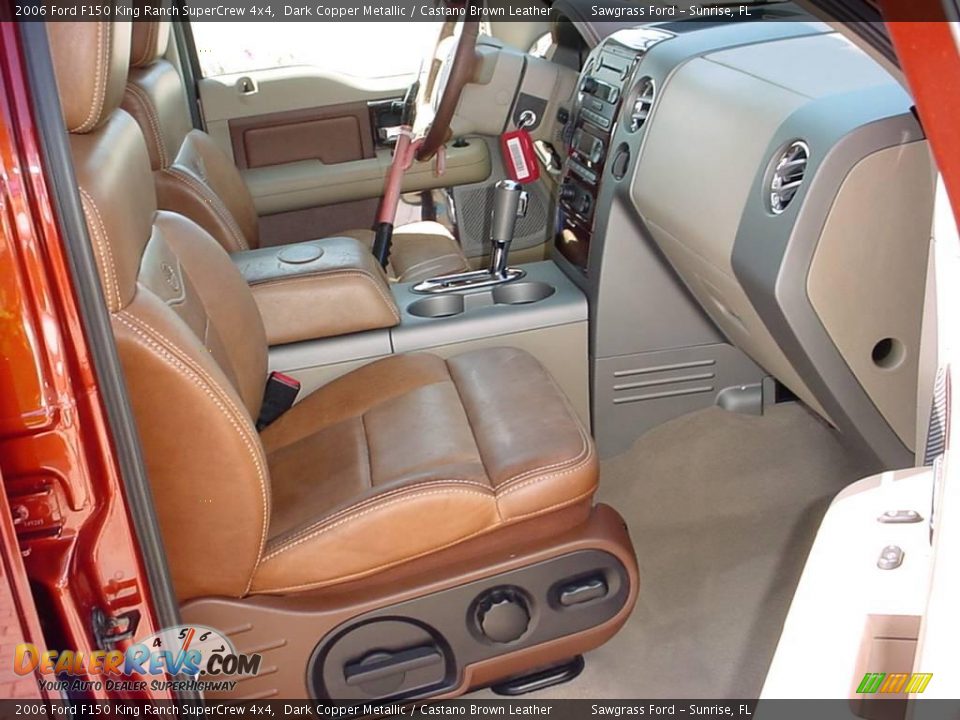 2006 Ford F150 King Ranch SuperCrew 4x4 Dark Copper Metallic / Castano Brown Leather Photo #11