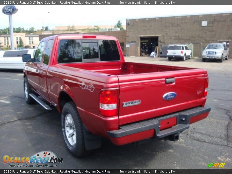 2010 Ford Ranger XLT SuperCab 4x4 Redfire Metallic / Medium Dark Flint Photo #5