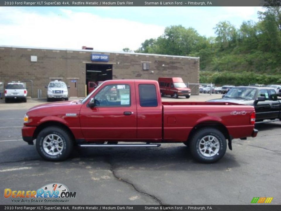 2010 Ford Ranger XLT SuperCab 4x4 Redfire Metallic / Medium Dark Flint Photo #6