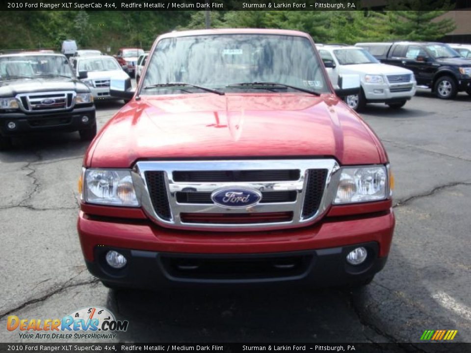 2010 Ford Ranger XLT SuperCab 4x4 Redfire Metallic / Medium Dark Flint Photo #11